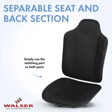 Ülésvédő - ergonomikus - AERO-SPACER - fekete - WALSER