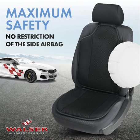 Ülésvédő - ergonomikus - AERO-SPACER - fekete - WALSER