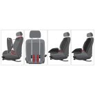 Ülésvédő - ergonomikus - AERO-SPACER - fekete - WALSER