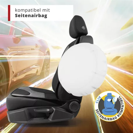 Ülésvédő - GRAFIS - fekete-szürke - WALSER