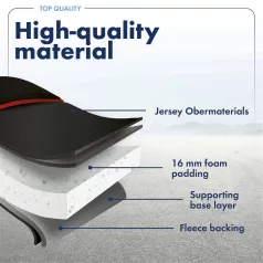 Ülésvédő ELEGANCE PLUS - fekete-piros - WALSER