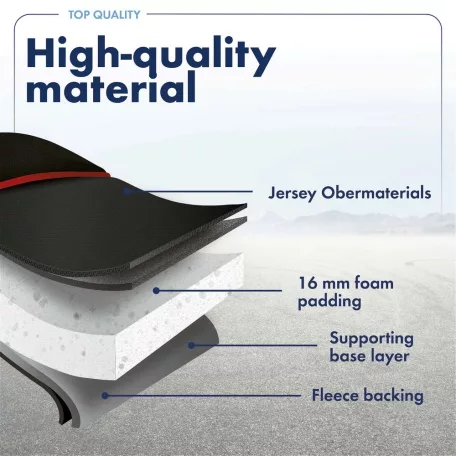 Ülésvédő ELEGANCE PLUS - fekete-piros - WALSER