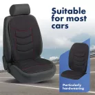 Ülésvédő ELEGANCE PLUS - fekete-piros - WALSER