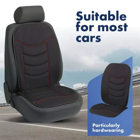 Ülésvédő ELEGANCE PLUS - fekete-piros - WALSER