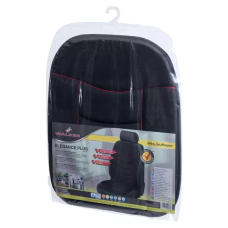 Ülésvédő ELEGANCE PLUS - fekete-piros - WALSER