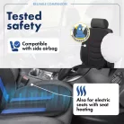 Ülésvédő - HASTINGS - fekete-kék - WALSER