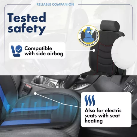 Ülésvédő - HASTINGS - fekete-kék - WALSER