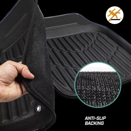 Autószőnyeg pár - GUMI-TPE - LED világítással USB - CarComfort