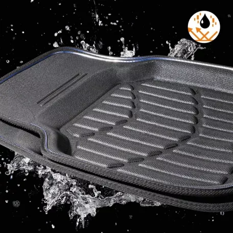 Autószőnyeg pár - GUMI-TPE - LED világítással USB - CarComfort