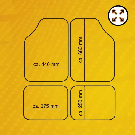 Textilszőnyeg garnitúra - univerzális, SMART - WALSER