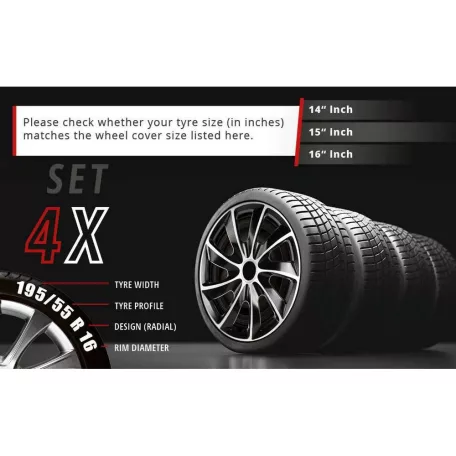 Dísztárcsa 14" AERO BICOLOR - 4 db - WALSER