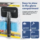 Ablaktisztító, teleszkópos 26-42 cm - 2 db mikroszálas kendővel - WALSER