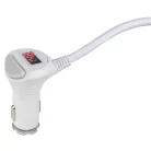 Szivargyújtó elosztó 12-24V 3 aljzat, 2xUSB aljzat Smart-IC - WALSER