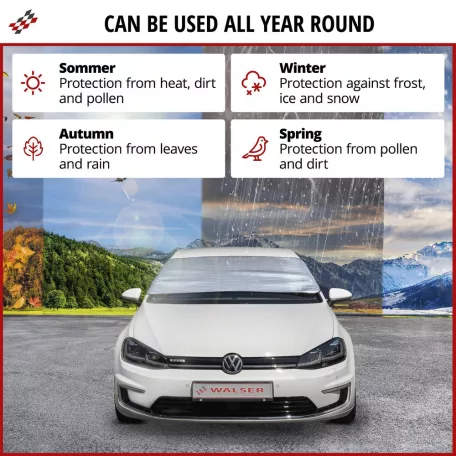 Szélvédőtakaró, téli-nyári M 200x70 cm - WALSER