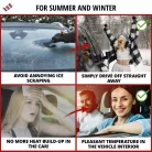 Szélvédőtakaró, téli-nyári L 230x85 cm - WALSER