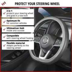   Volánvédő 37-39 cm SOFT GRIP - STYLER - szürke-fekete - WALSER