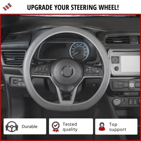 Volánvédő 37-39 cm SOFT GRIP - STYLER - szürke-fekete - WALSER