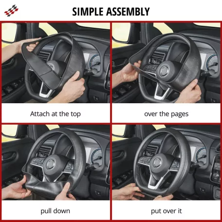 Volánvédő 37-39 cm SOFT GRIP - CARBON - szürke - WALSER