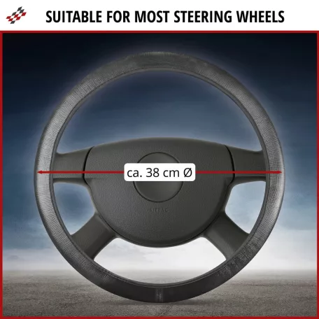 Volánvédő 37-39 cm SOFT GRIP - CARBON - szürke - WALSER