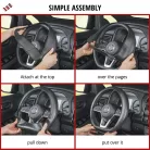 Volánvédő 37-39 cm SOFT GRIP - CANVAS - fekete - WALSER