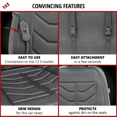Fűthető ülésvédő - 12V 29 W CALOR - WALSER