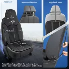 Ülésvédő S-RACE - HIGHBACK SEAT - fekete - WALSER