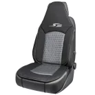 Ülésvédő S-RACE - HIGHBACK SEAT - szürke-fekete - WALSER
