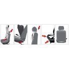 Ülésvédő S-RACE - HIGHBACK SEAT - pink-fekete - WALSER