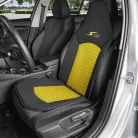 Ülésvédő S-RACE - HIGHBACK SEAT - sárga-fekete - WALSER