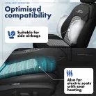 Ülésvédő S-RACE - HIGHBACK SEAT - sárga-fekete - WALSER