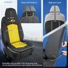 Ülésvédő S-RACE - HIGHBACK SEAT - sárga-fekete - WALSER