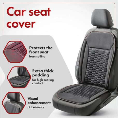 Ülésvédő - VALTTERI - fekete-piros - WALSER