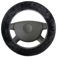 Volánvédő 37-39 cm - báránybőr - fekete - WALSER