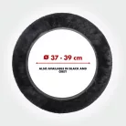 Volánvédő 37-39 cm - báránybőr - fekete - WALSER