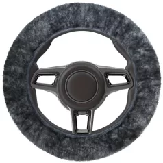 Volánvédő 37-39 cm - báránybőr - antracit - WALSER