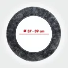 Volánvédő 37-39 cm - báránybőr - antracit - WALSER