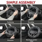 Volánvédő 37-39 cm - báránybőr - antracit - WALSER