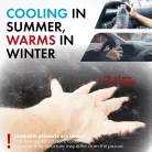 Volánvédő 37-39 cm - báránybőr - fekete - WALSER