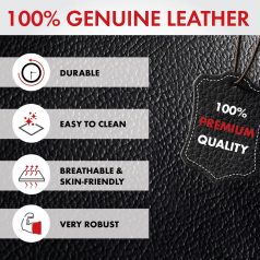 Üléshuzat - bőr - BILLY - fekete - WALSER