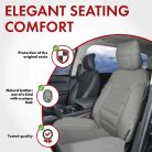 Üléshuzat - bőr - BILLY - szürke - WALSER