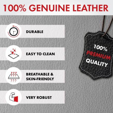 Üléshuzat - bőr - BILLY - szürke - WALSER