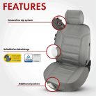 Üléshuzat - bőr - BILLY - szürke - WALSER