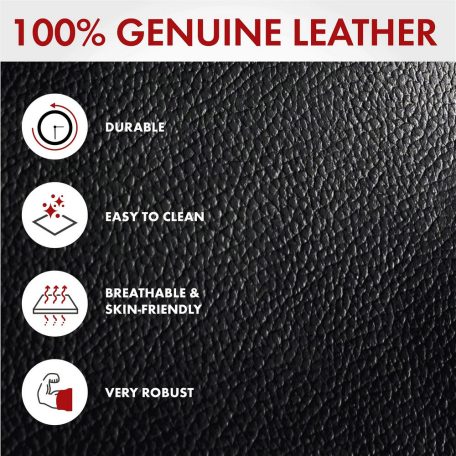 Üléshuzat - bőr - CLINT - fekete - WALSER