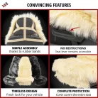 Üléshuzat - báránybőr - MARLA - fekete - WALSER