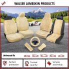 Üléshuzat - báránybőr - MARLA - fekete - WALSER