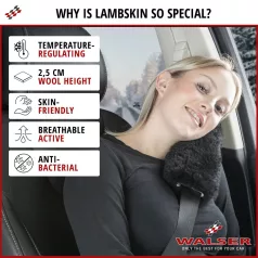   Biztonsági öv párna - báránybőr - 2 db - MILLIE - WALSER