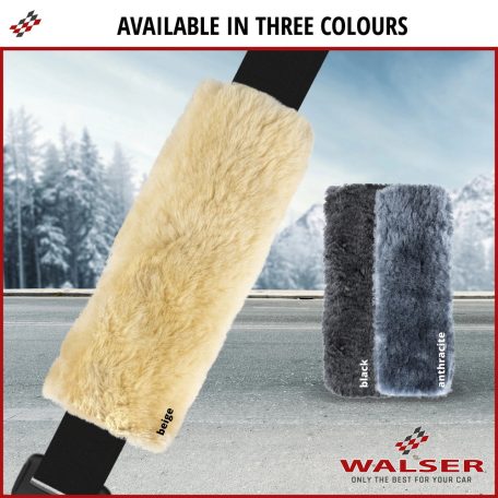 Biztonsági öv párna - báránybőr - 2 db - MILLIE - WALSER