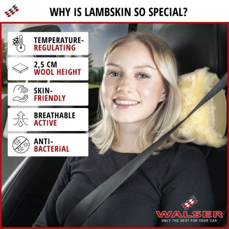 Nyaktámasz, memóriahabos, báránybőr MILA - WALSER