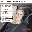 Nyaktámasz, memóriahabos, báránybőr MILA - WALSER