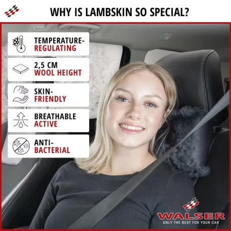 Nyaktámasz, memóriahabos, báránybőr MILA - WALSER